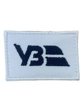 Шеврон Прапорець 6*4 Українська залізниця Грета/Габардин Білий