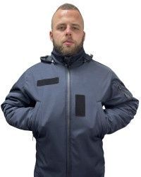Куртка тактична зимова для ДСНС Softshell темно-синя Tactical