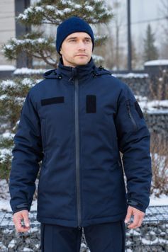 Куртка тактична зимова для ДСНС Softshell темно-синя Tactical