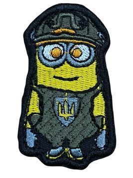Шеврон Міньйон 6*4 см Сувеніри чорний купить