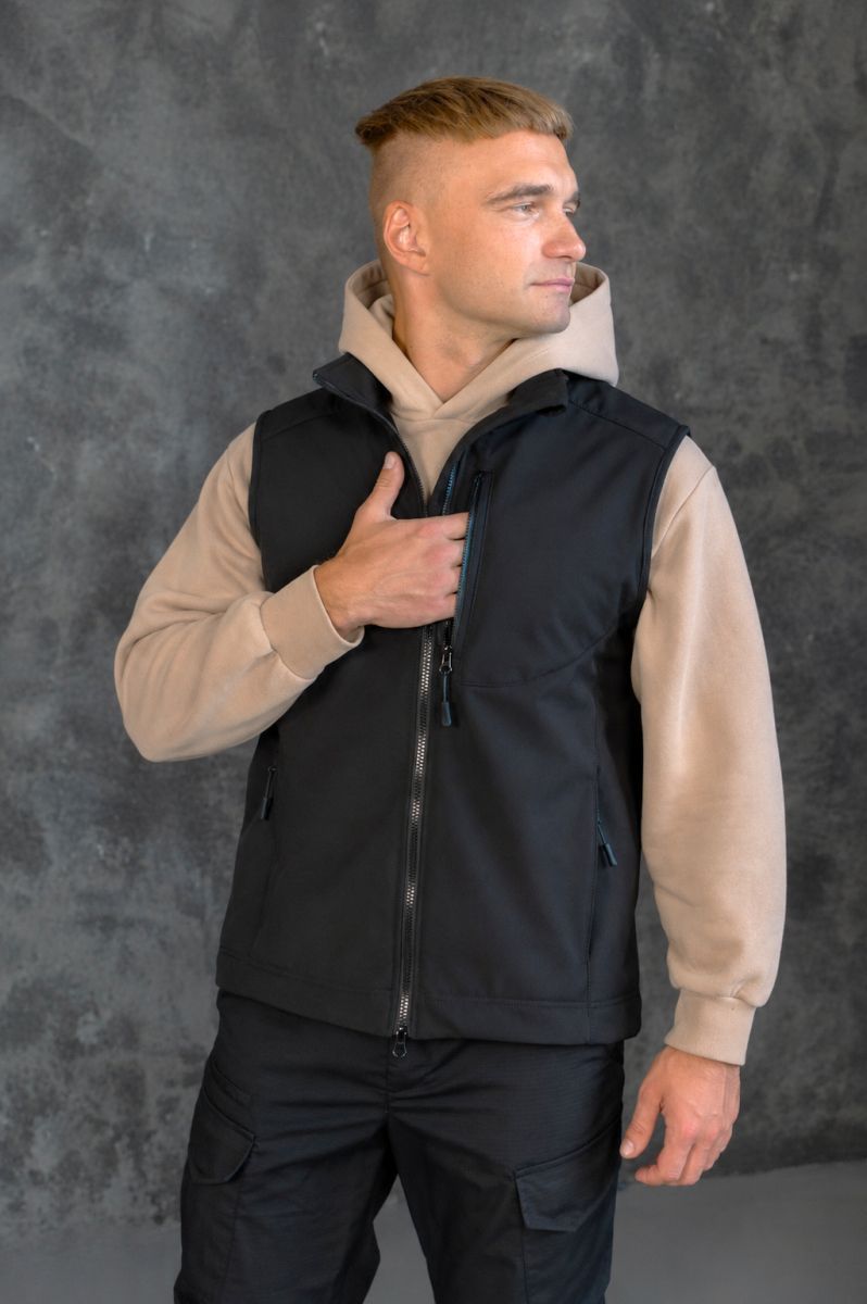 Жилет Urban Softshell на флісі Чорний