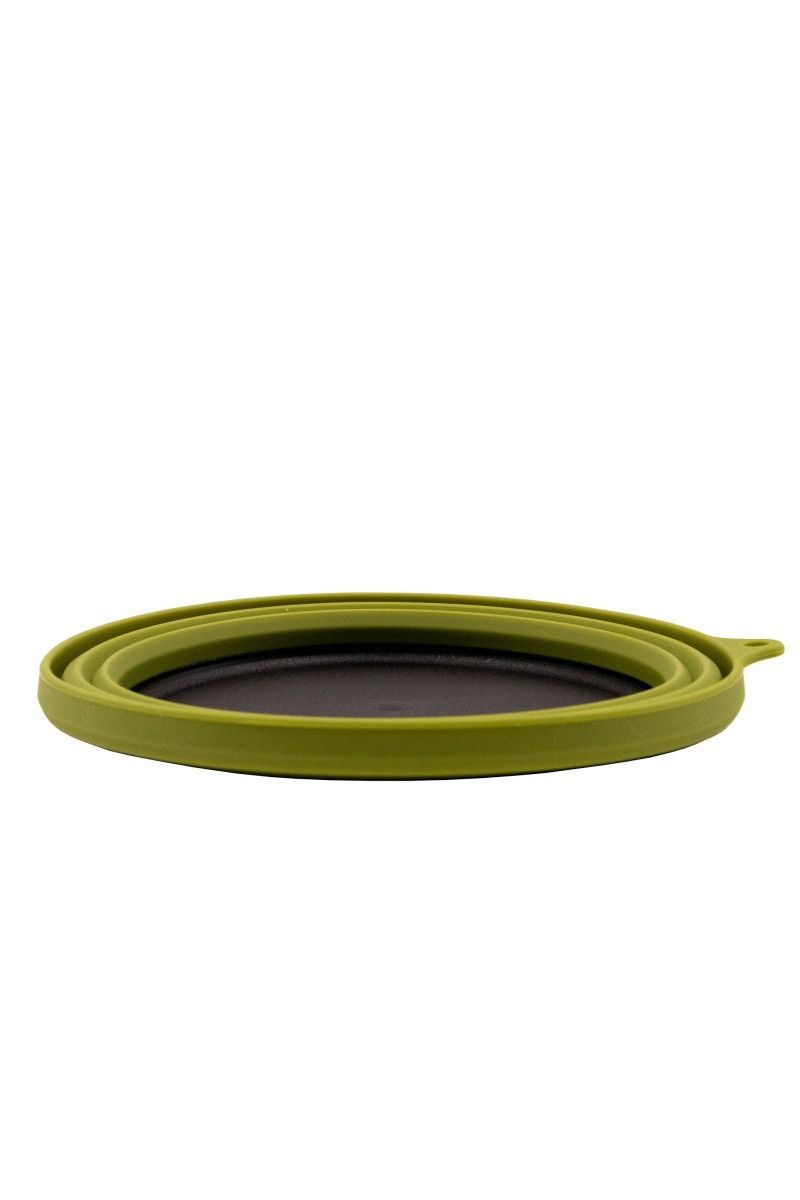 Тарілка TRAMP силіконова з пластиковим дном 550 мл UTRC-123, olive