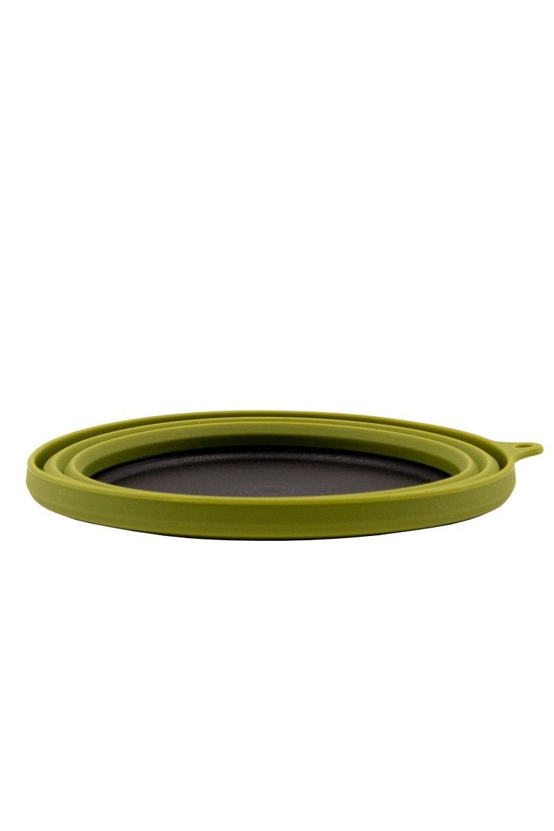 Тарілка TRAMP силіконова з пластиковим дном 550 мл UTRC-123, olive