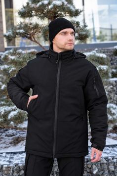 Куртка зимова Softshell чорна Urban
