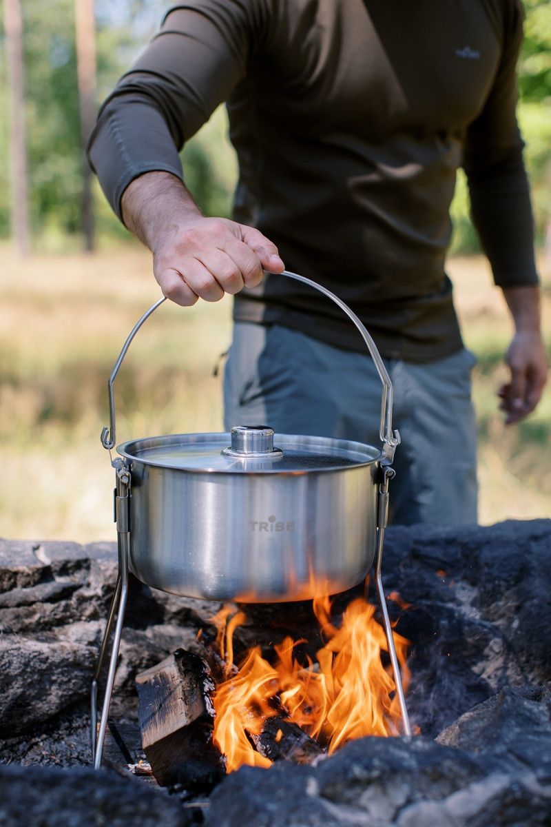 Казанок Tribe Fire Pot 5,4 л сталевий T-FH-0006-metal