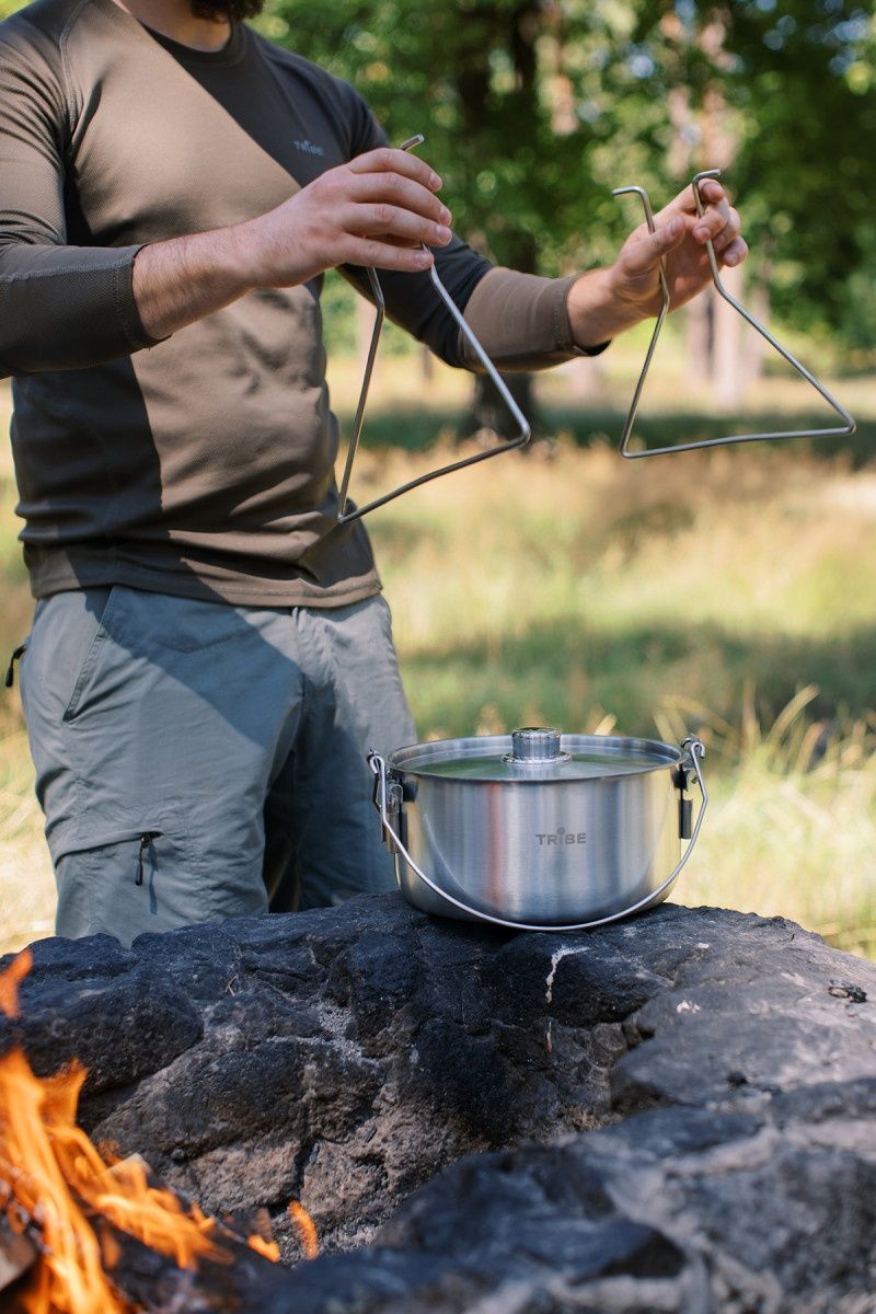 Казанок Tribe Fire Pot 5,4 л сталевий T-FH-0006-metal