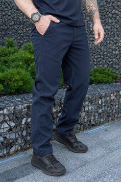 Штани утеплені Softshell Comfort темно-сині