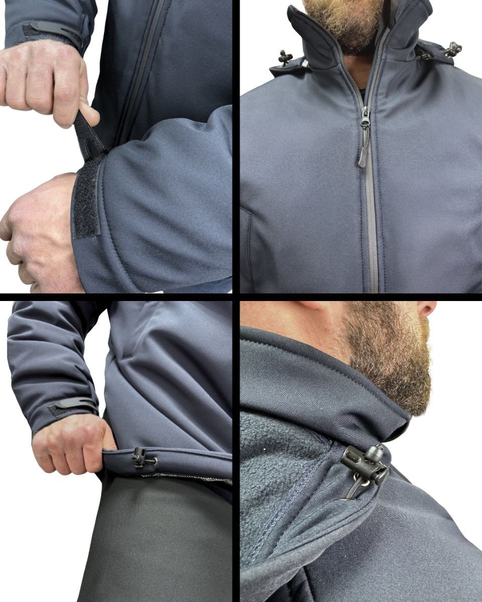Куртка зимова Softshell темно-синя Urban