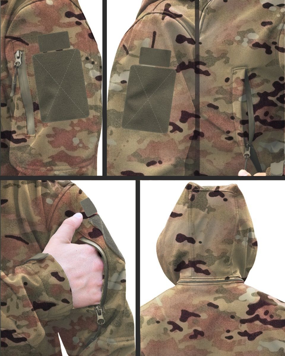 Куртка тактична Softshell мультикам Tactical