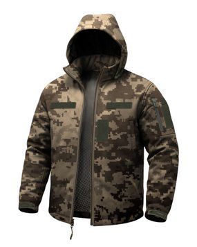 Куртка тактична зимова для ЗСУ Softshell піксель Tactical