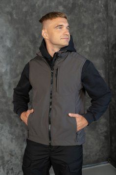 Жилет Urban Softshell на флісі Сірий
