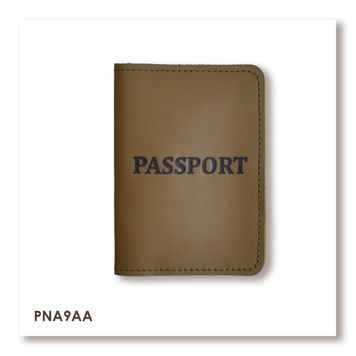 Обкладинка для паспорта з написом PASSPORT (хакі, чорне тиснення)
