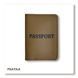 Обкладинка для паспорта з написом PASSPORT (хакі, чорне тиснення)