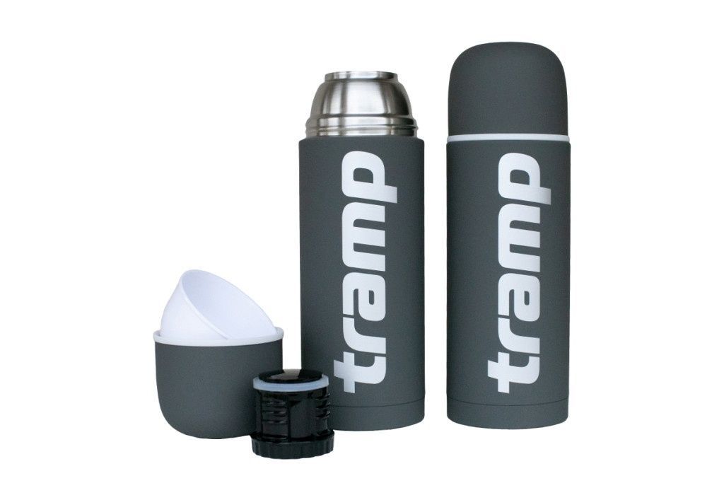 Термос TRAMP Soft Touch 1 л, Сірий