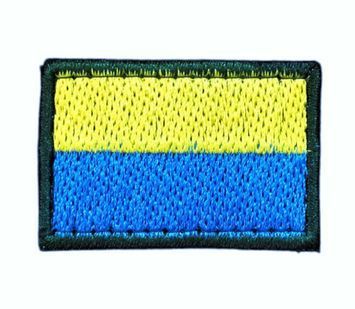 Прапорець Грета/Габардин Олива 3*4,5 Жовта1110/синя3350/т.олива4488, Олива