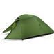 Намет надлегкий одномісний з футпринтом Naturehike Cloud Up 1 Updated NH18T010-T, 20D, темно-зелений