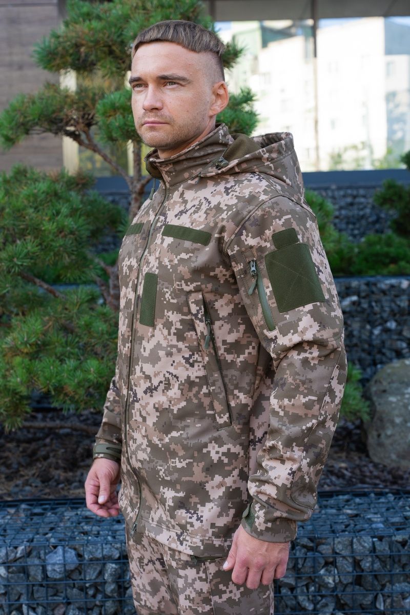 Куртка тактична для ЗСУ Softshell піксель Tactical
