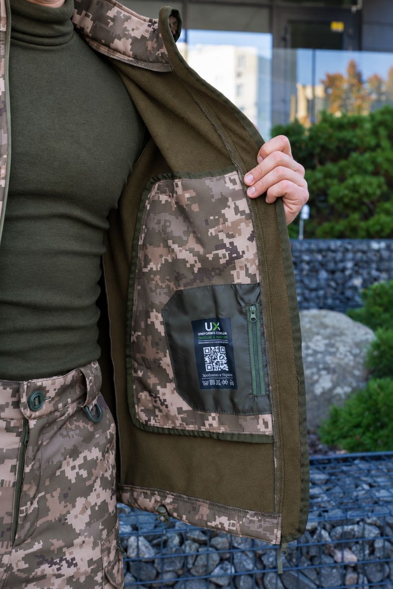 Куртка тактична для ЗСУ Softshell піксель Tactical
