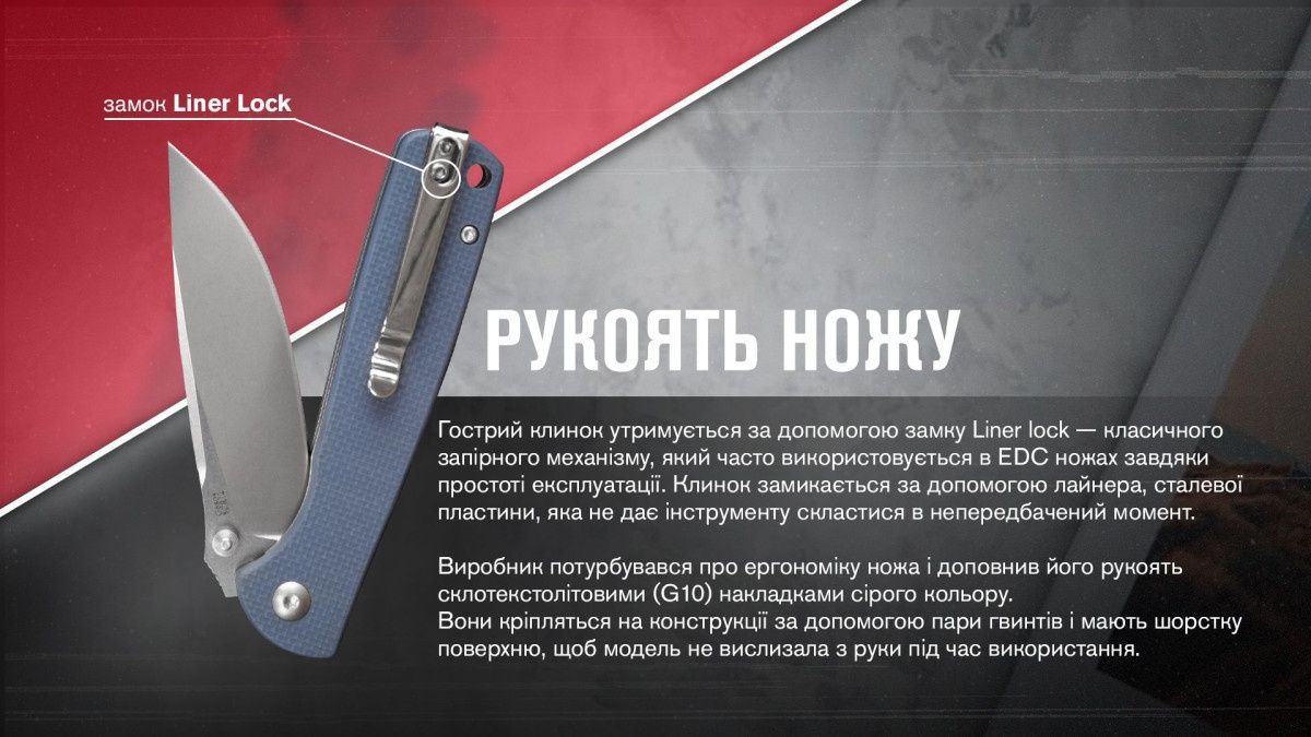 Ніж складаний Ganzo G6805-GY сірий