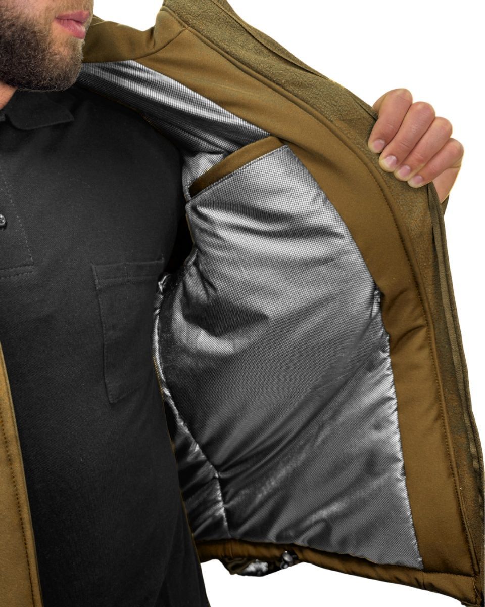 Куртка тактична зимова для НГУ Softshell койот Tactical