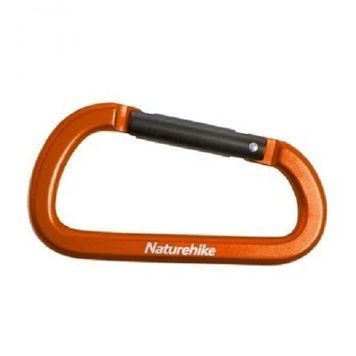 Карабін&nbsp;багатофункціональний Naturehike&nbsp;D-type&nbsp;80&nbsp;мм&nbsp;NH15A001-H&nbsp;orange