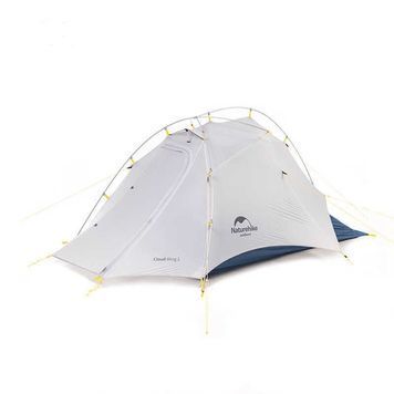 Намет надлегкий двомісний з футпринтом Naturehike Cloud Up&nbsp;Wing NH19ZP083, 15D, сіро-голубий