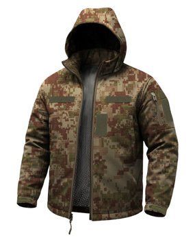 Куртка тактична зимова для НГУ Softshell хижак Tactical