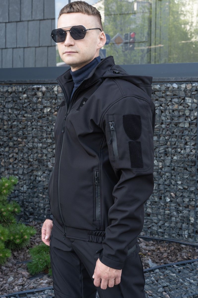 Куртка для Поліції Track Softshell чорна