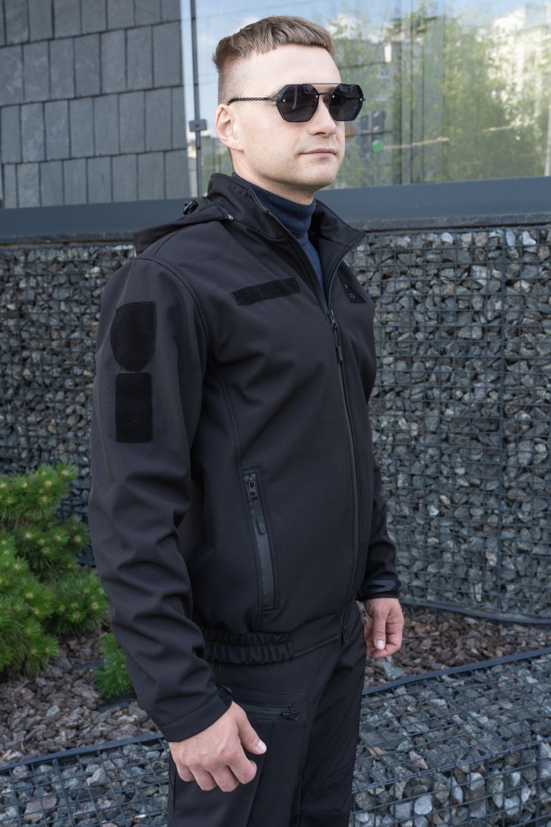 Куртка для Поліції Track Softshell чорна