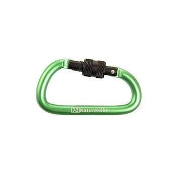 Карабін&nbsp;багатофункціональний&nbsp;з&nbsp;муфтою&nbsp;Naturehike&nbsp;D-type&nbsp;80&nbsp;мм&nbsp;NH15A008-D&nbsp;green