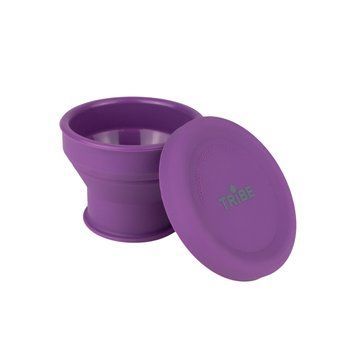 Стакан Tribe Collapsible Shot 90 мл з кришкою силіконовий T-FF-0030, plum
