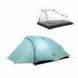 Намет надлегкий двомісний з футпринтом Naturehike Сloud Up 2 Updated NH17T001-T, 20D, темно-зелений