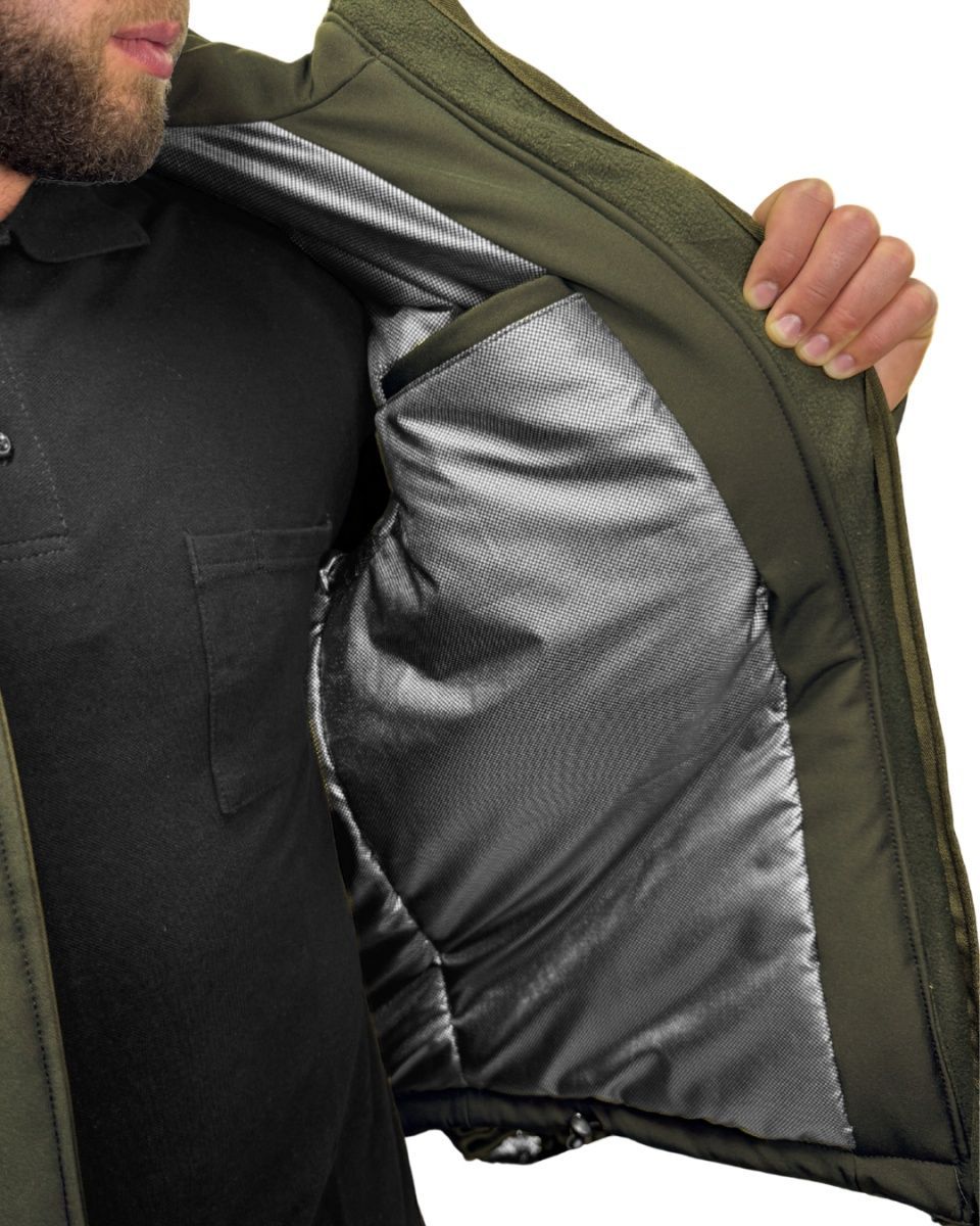 Куртка тактична зимова для ЗСУ Softshell олива Tactical