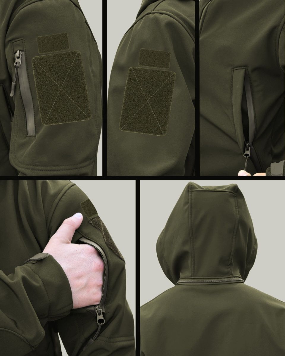 Куртка тактична зимова для ЗСУ Softshell олива Tactical