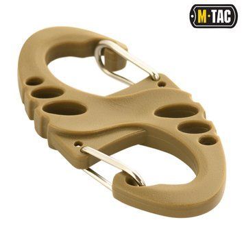 M-TAC КАРАБІН S-HOOK ПЛАСТИКОВИЙ COYOTE