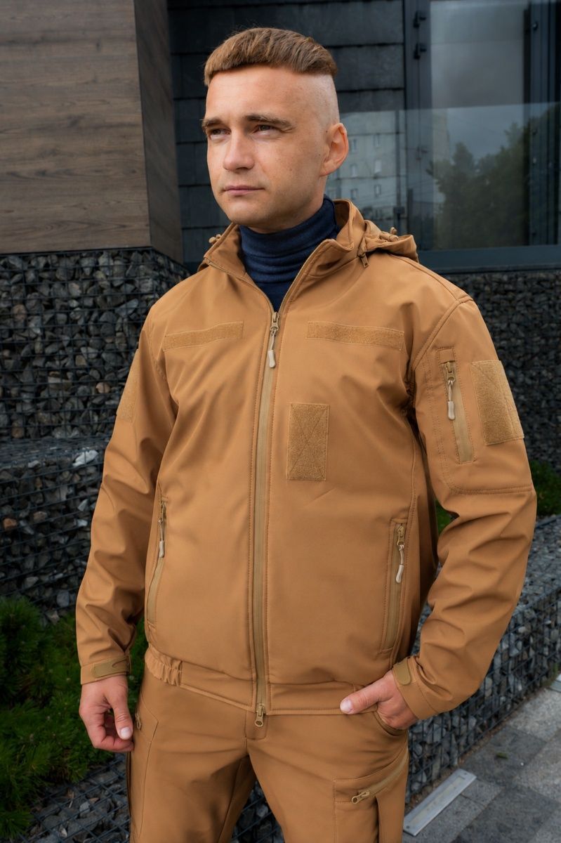 Костюм Track Pro Softshell на флісі койот для Національної Гвардії
