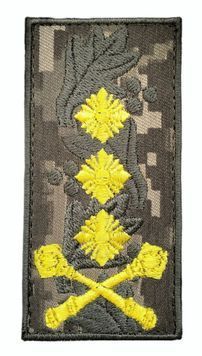 Арт. 29458 Погон Грета/Габардин Піксель 10*5 Збройні сили України Генерал Жовта1110/олива2295 купить
